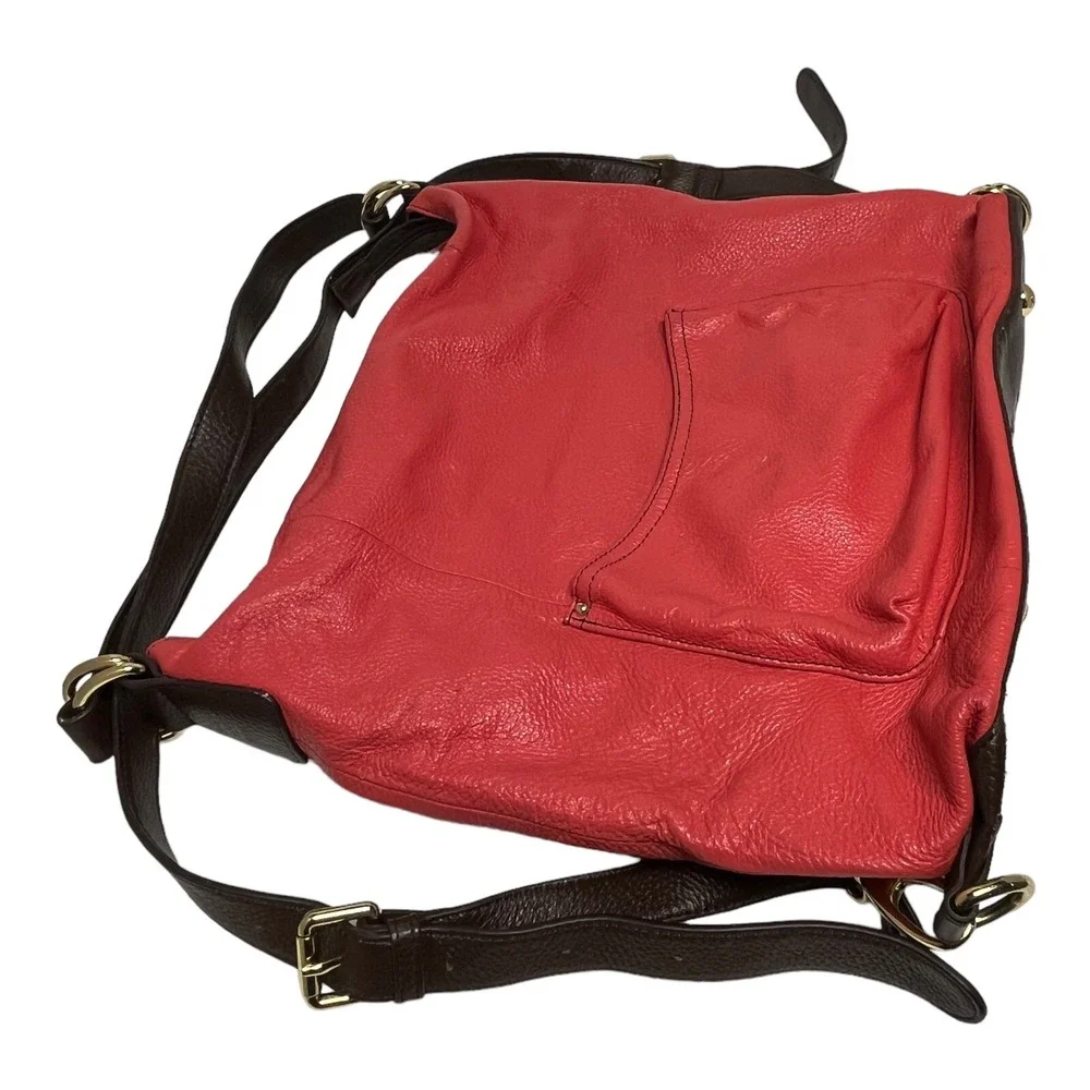 SHARIF Leather Decorative Handbag Satchel‎ Purse ANIMAL PRINT LINING